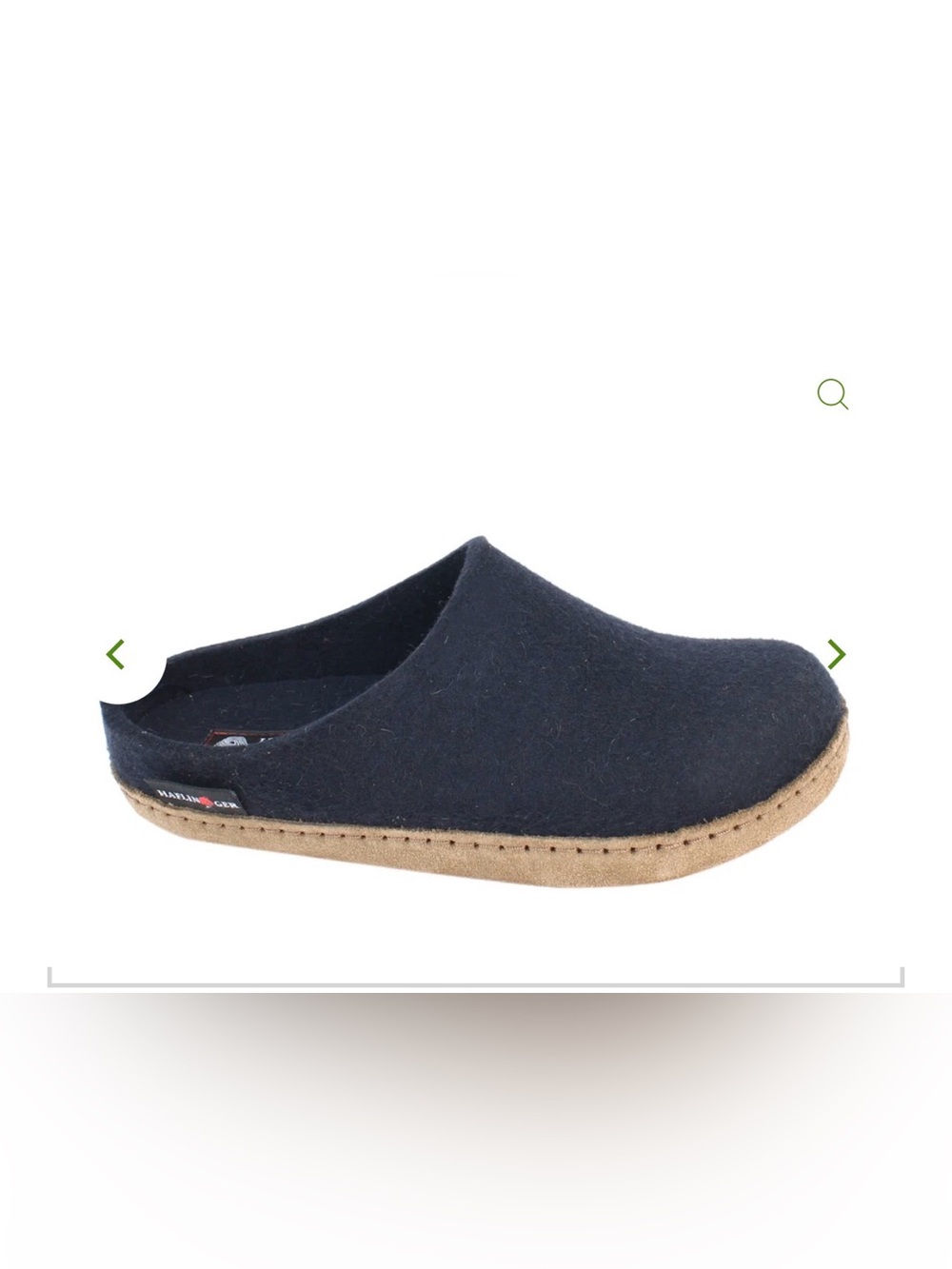 Haflinger Felt Slippers Emil Navy Blue Men's 46 US 13